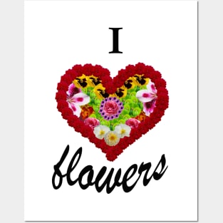 love flowers Posters and Art